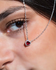 Heart Zircon Red (03) Necklace