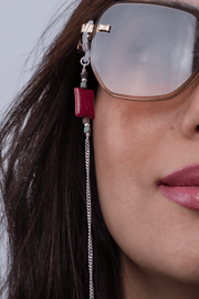 Burgundy stones cord