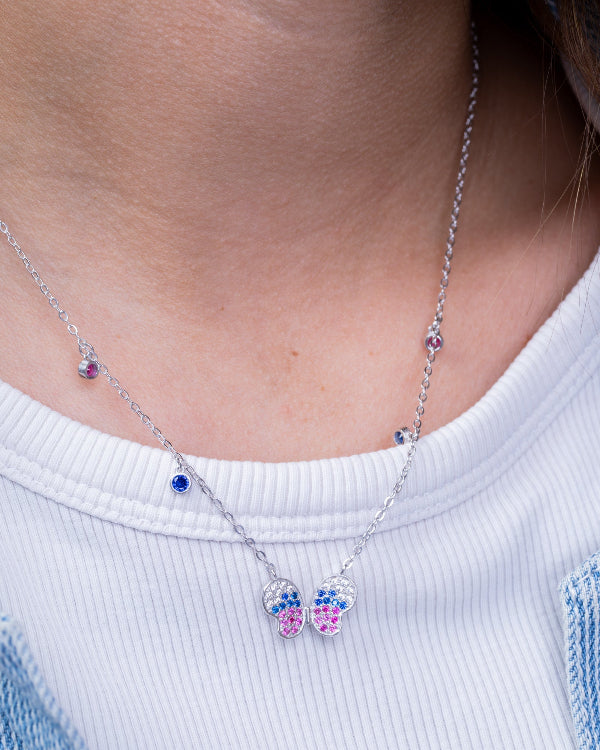 Zircon Butterfly (04) Necklace