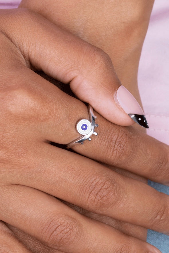 Zircon Blue Eye (07) Ring