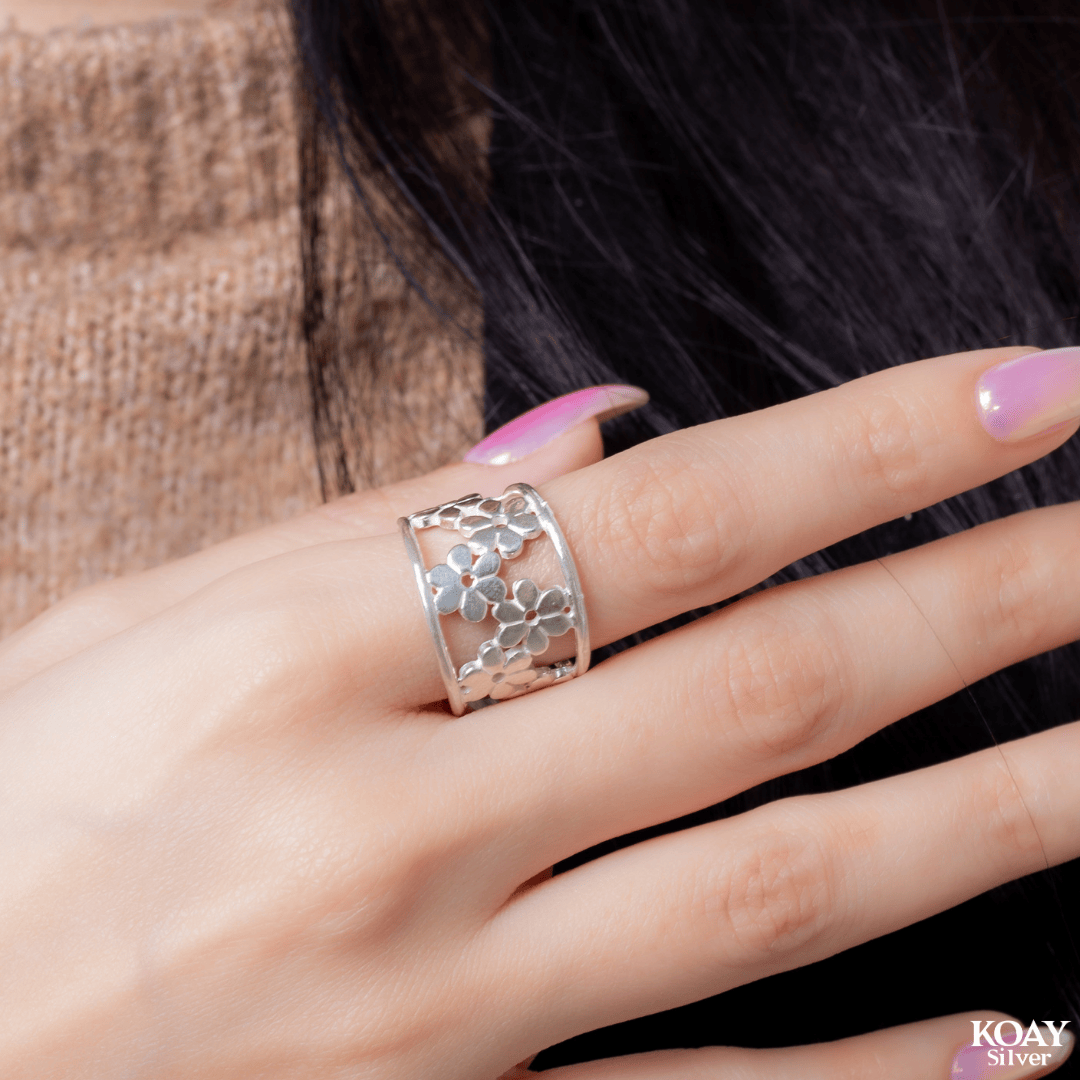 Plain Flower (02) Ring
