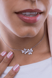 Zircon Flower (06) Necklace