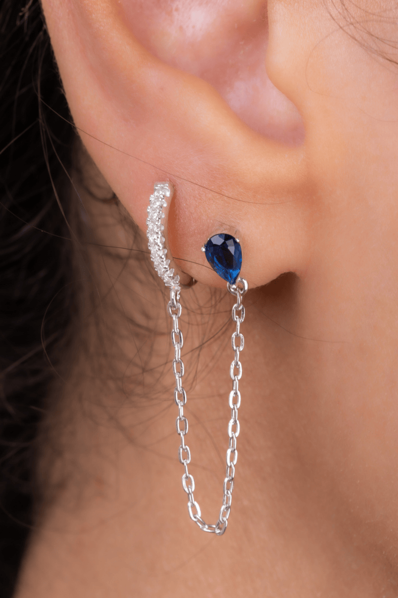 Zircon Oval Navy (01) Single