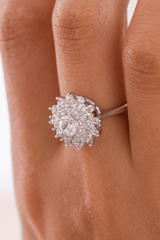 Zircon Flower (08) Ring
