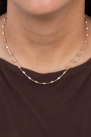 Ovals Mix Rose Gold Necklace
