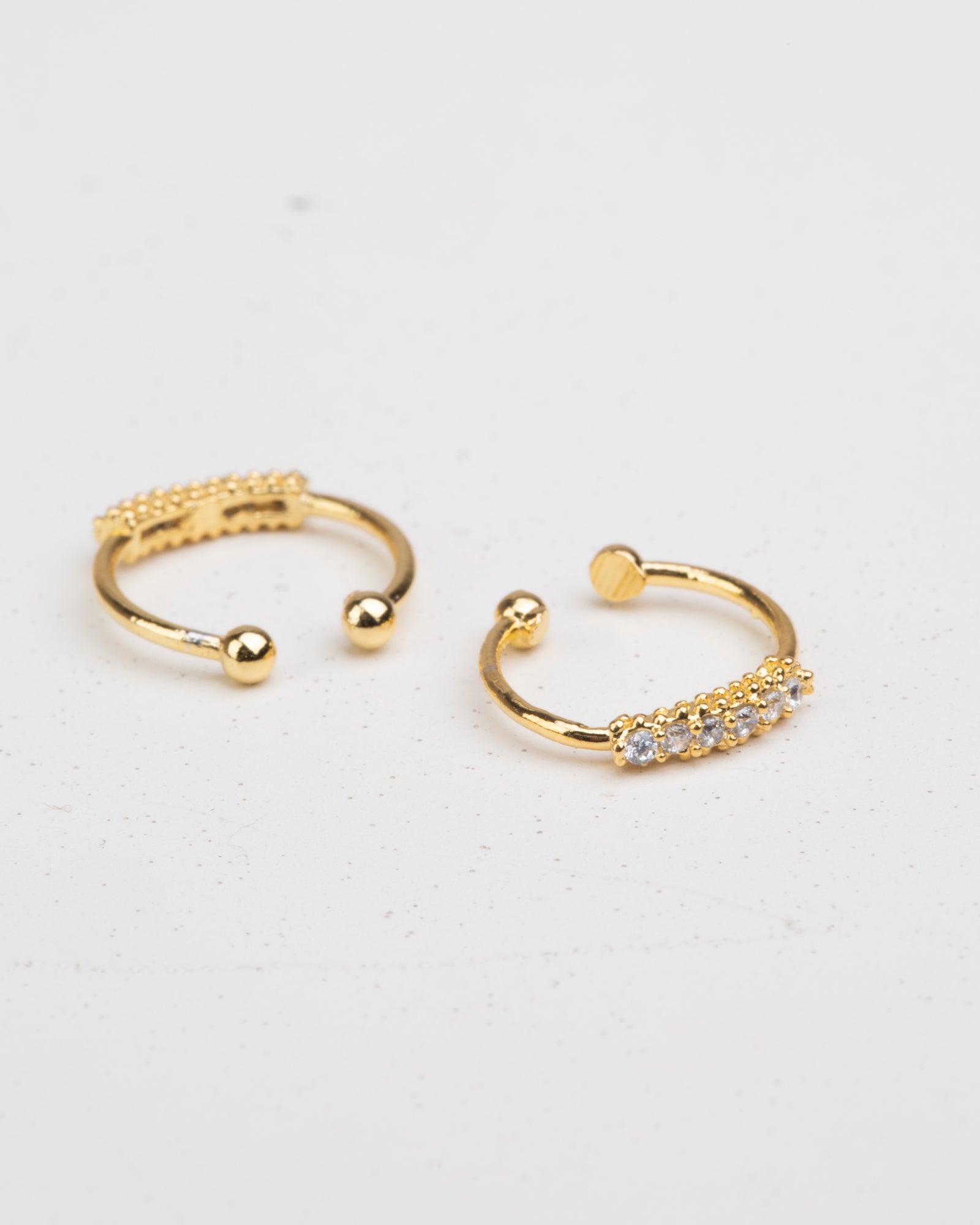 Fake Ear piercing Gold Plated