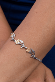 Lotus Mix Gold Bracelet