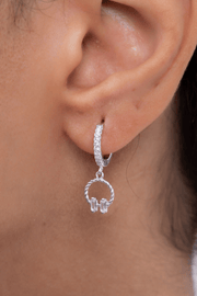 Zircon Hoop (035) Earring