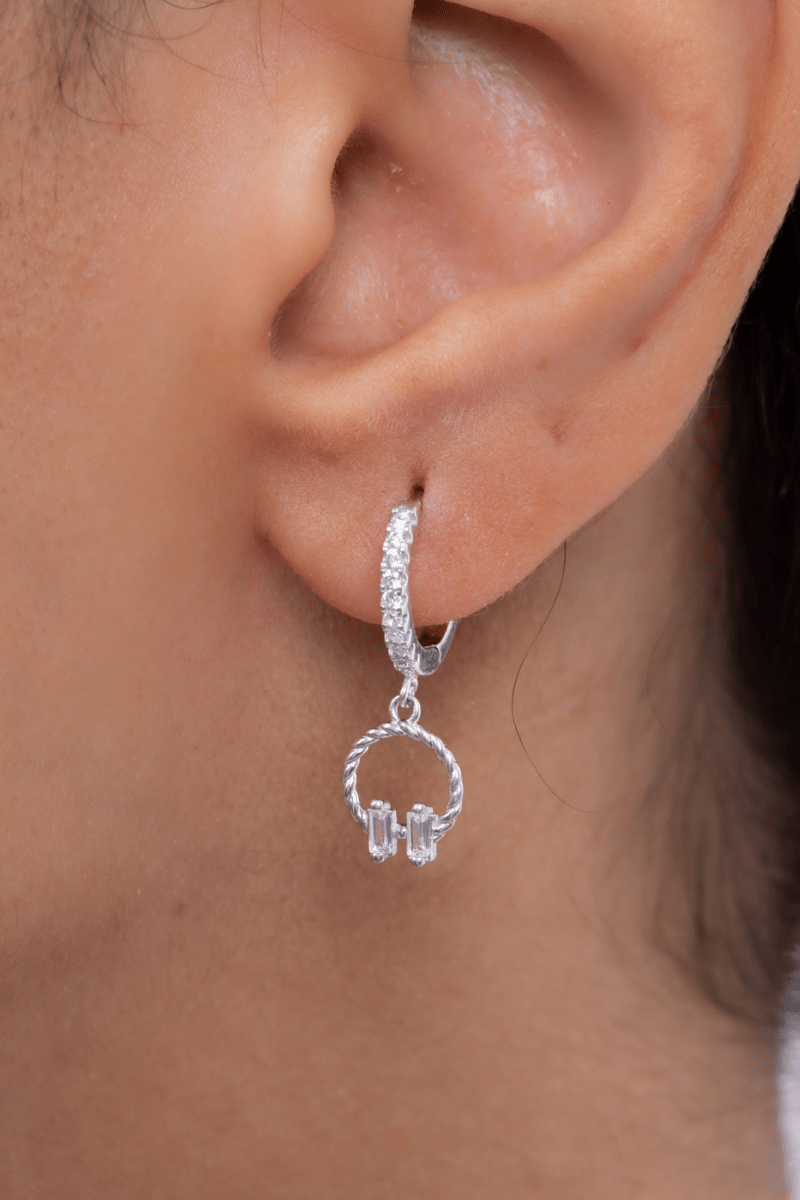 Zircon Hoop (035) Earring