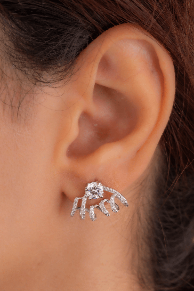 Zircon Wave (01) Earring