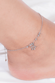 Plain Star & Balls Anklet