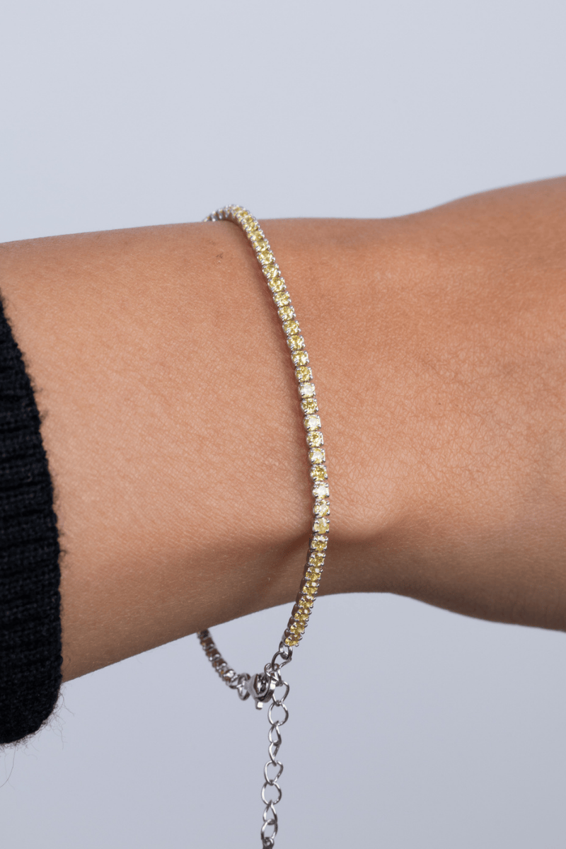 Zircon Tennis Yelllow Bracelet