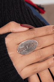 Oval Spiral Ring