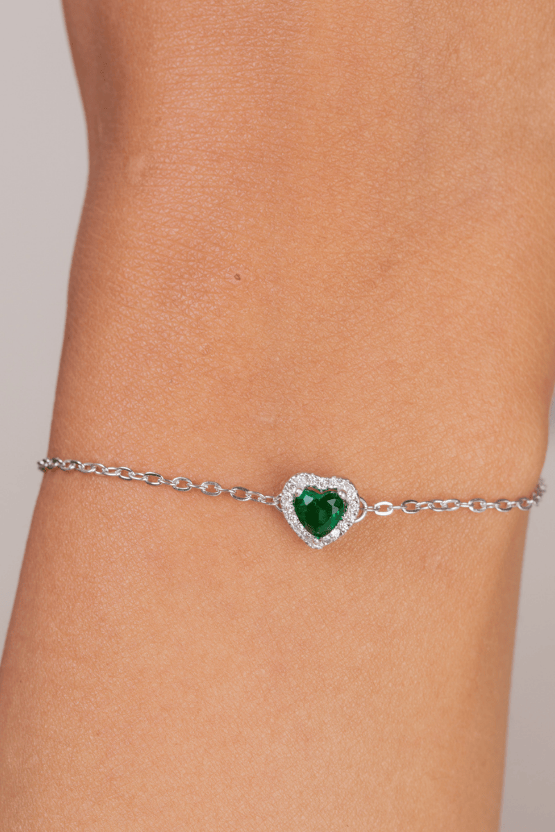 Green Heart Zircon (02) Bracelet