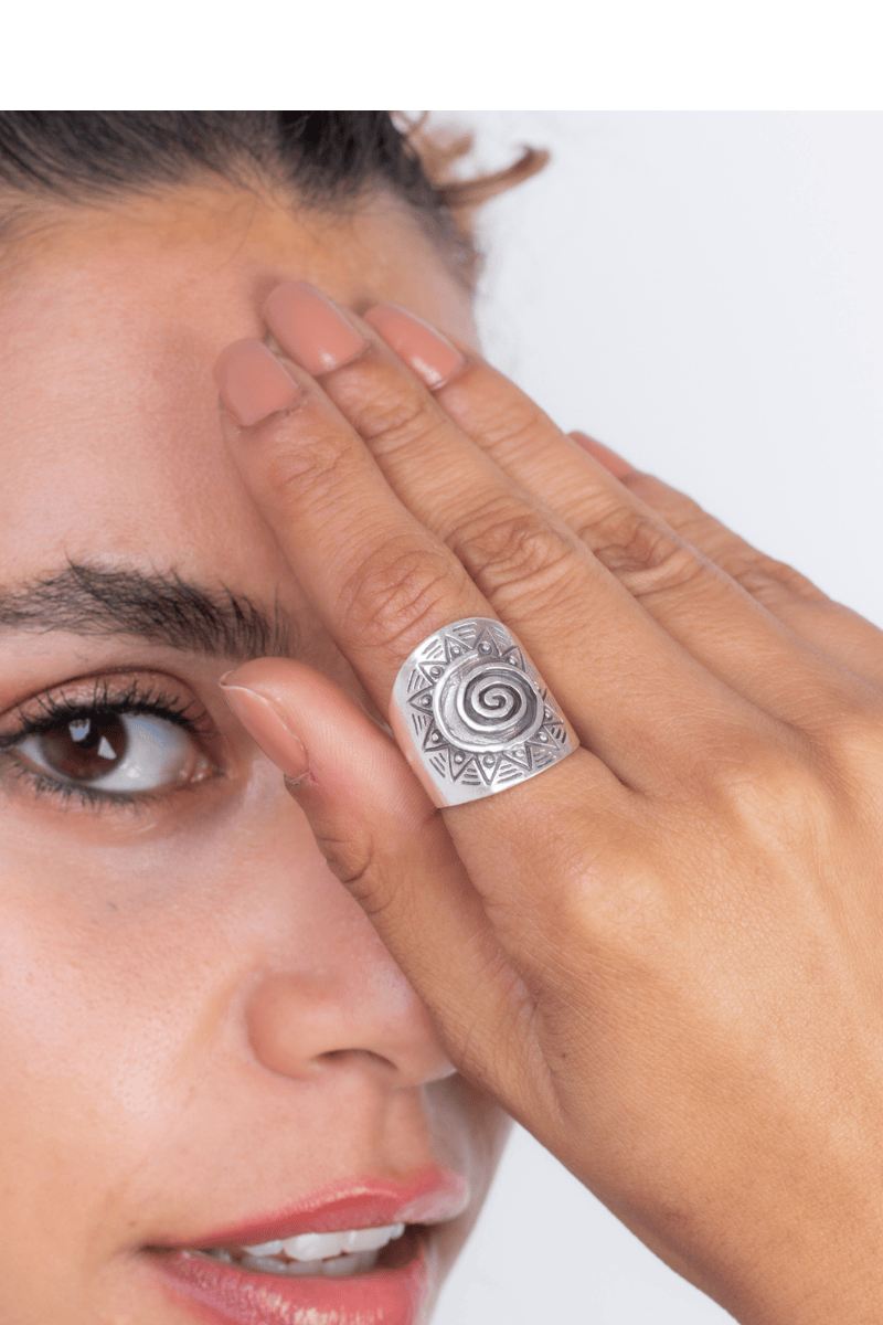 Spiral Mandala Ring