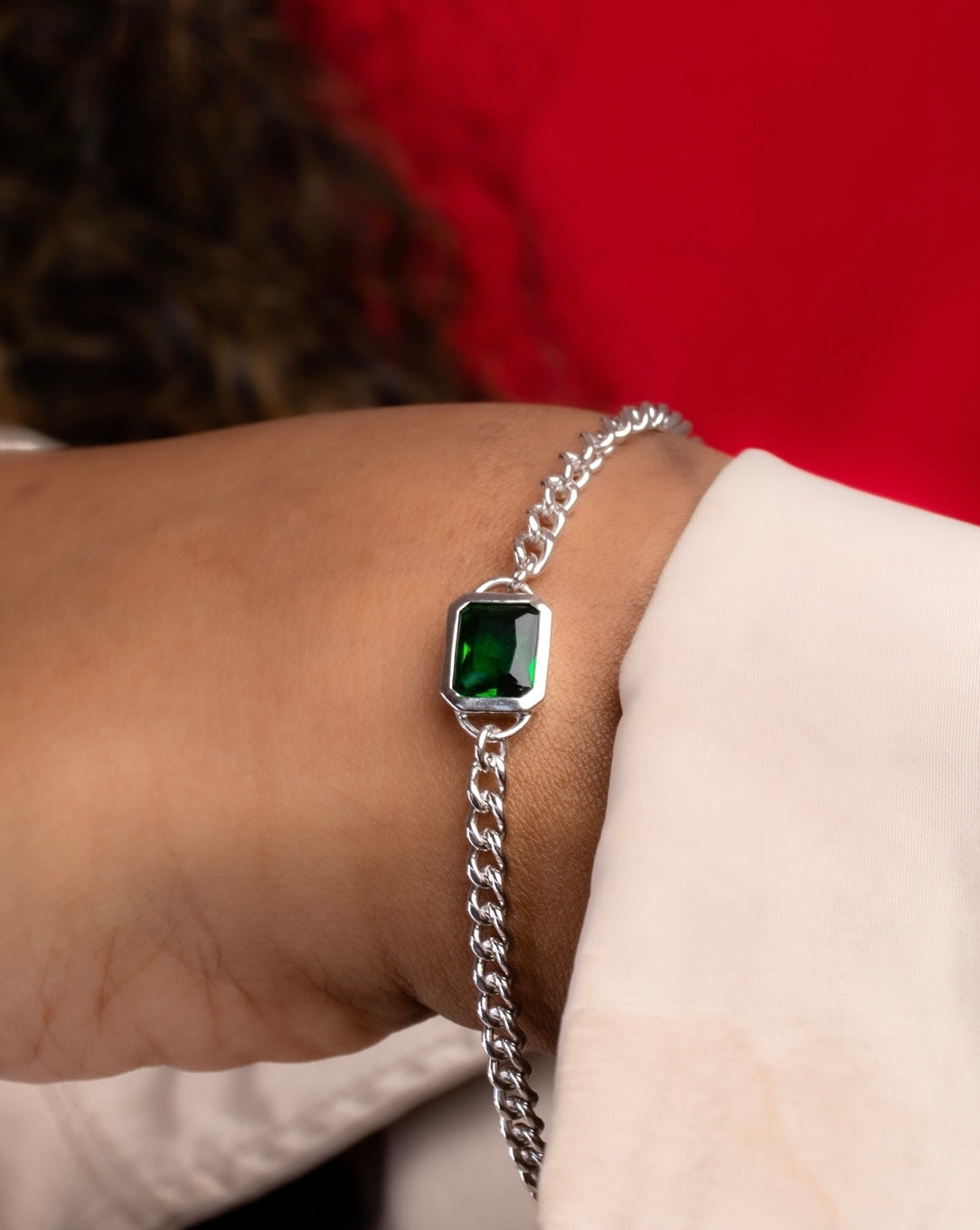 Zircon Green Gourmet Bracelet