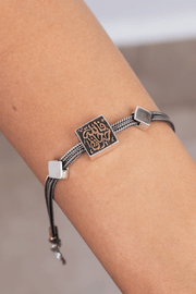 Square Allah Hafez Rose Gold Bracelet