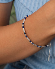 Navy and Silver TS Bracelet