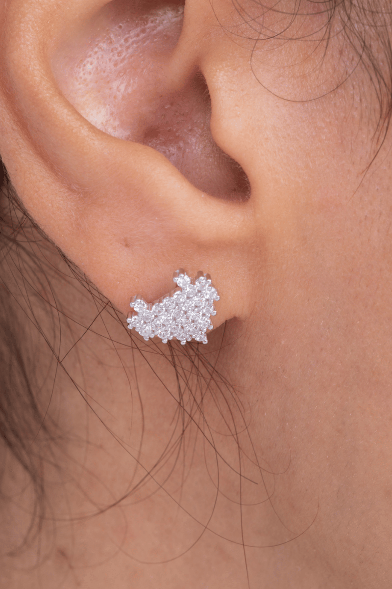 Zircon Heart (02) Earring
