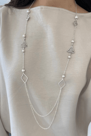 Arabic Pearl Double Layer Necklace