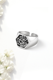 Hexagon Khayal (02) Pinky Ring
