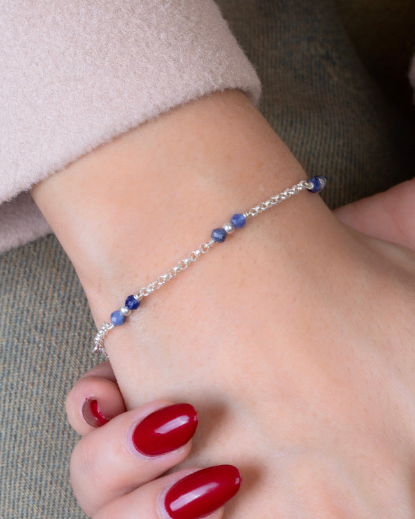 Sodalite and Balls Bracelet