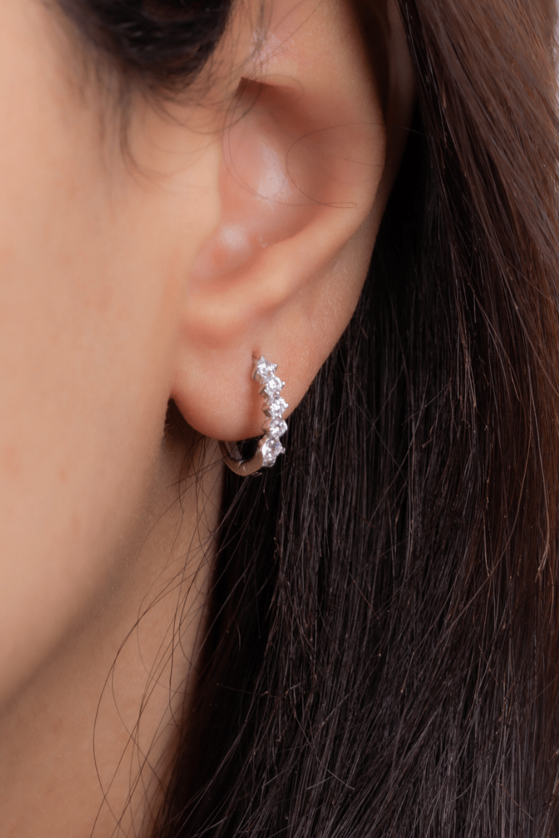 Zircon Hoop (034) Earring