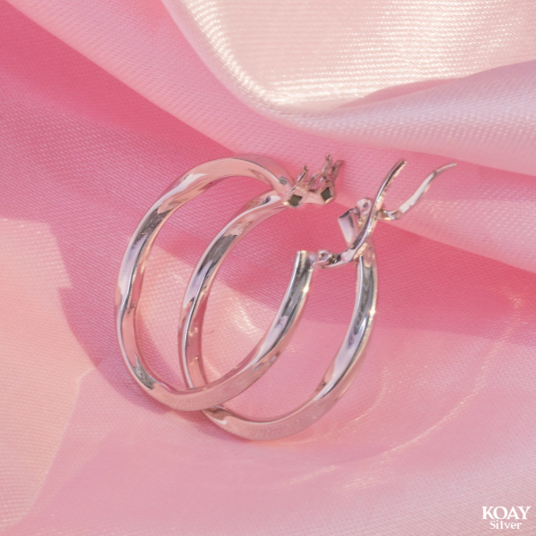 Wave Hoop Earring