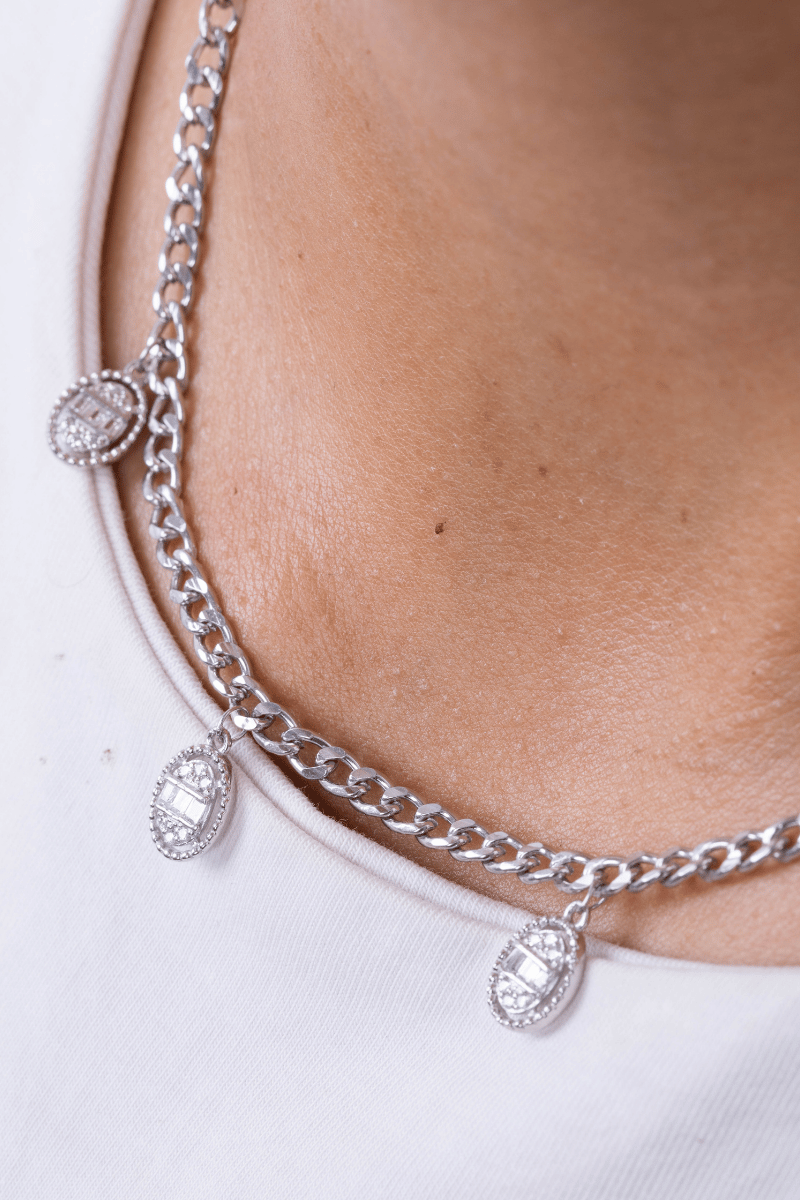 Zircon Oval Gourmet Necklace