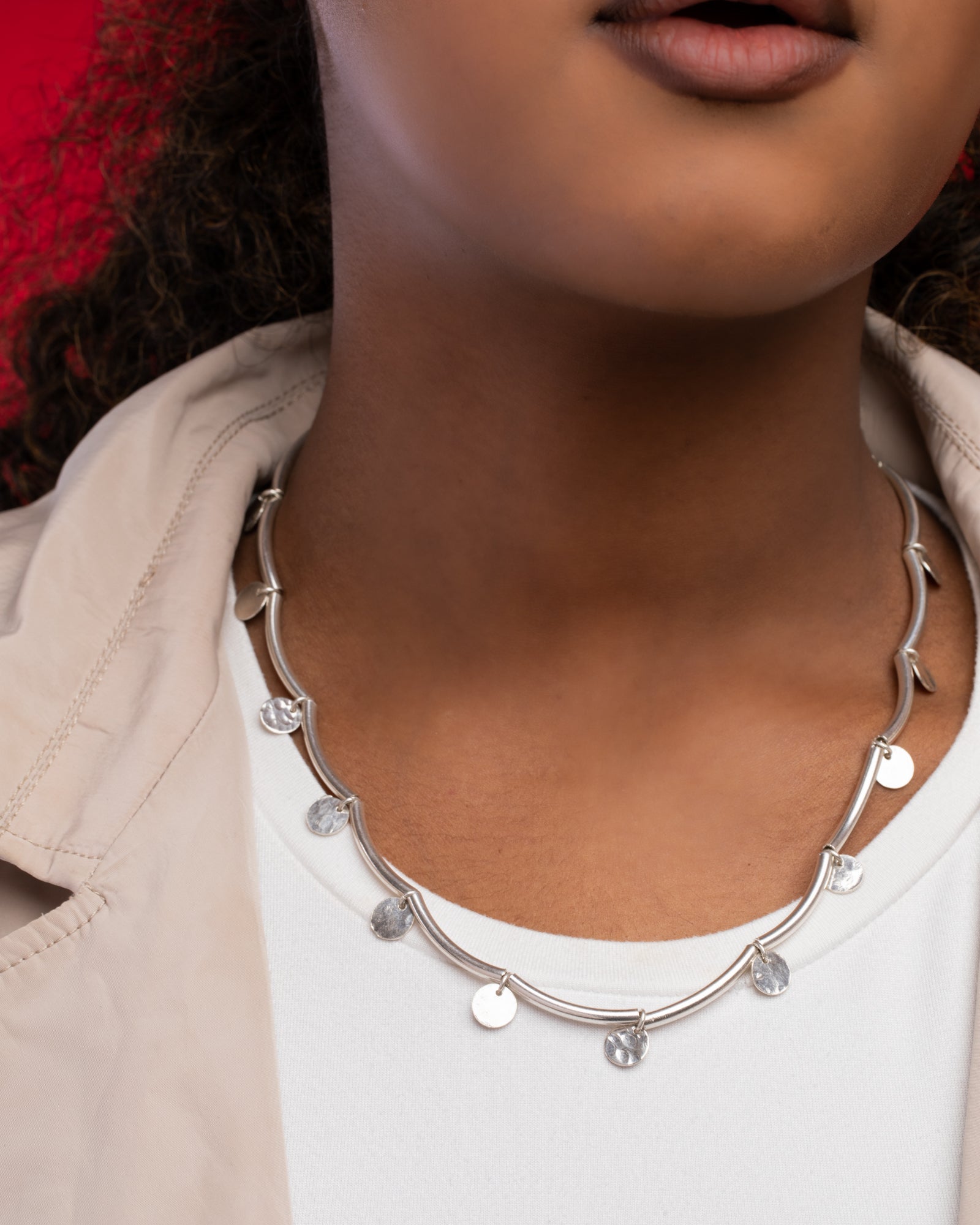 Barq and Silver Arch Necklace