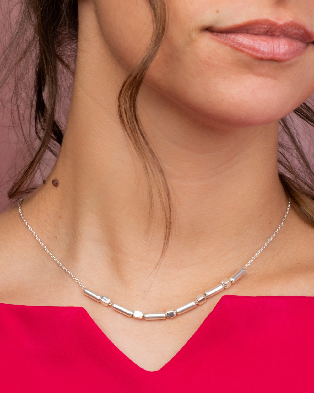 Square & Silver TS Necklace
