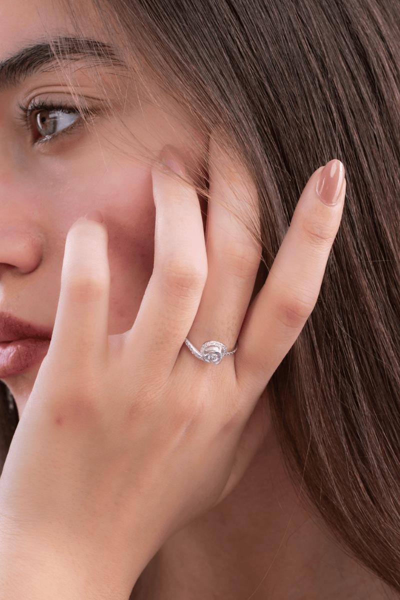 Zircon Flower (05) Ring