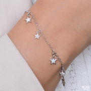 Zircon White & Star Bracelet