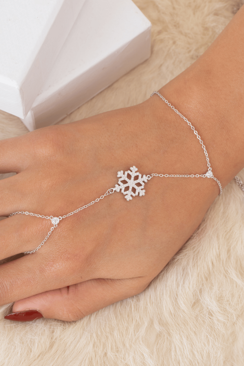 Zircon Snowflake Handchain