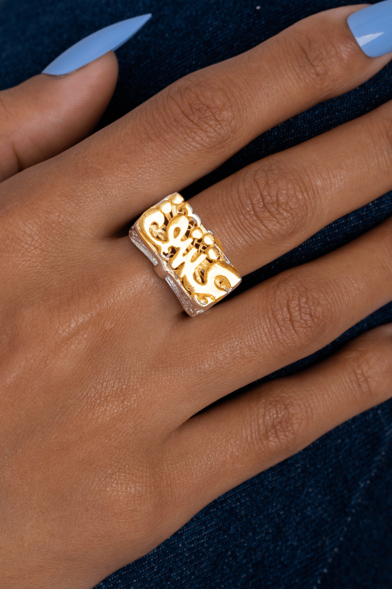 Arabic (036) Mix Gold Ring
