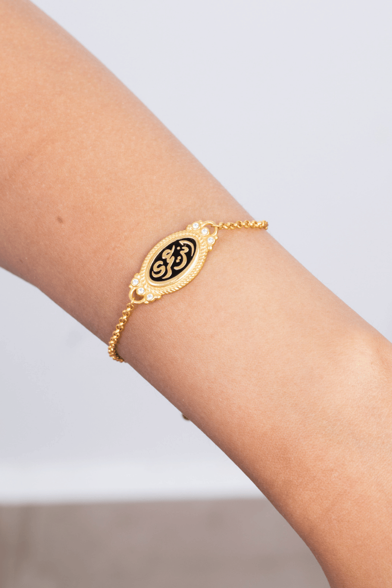 Zircon Enta Omry Gold Plated Bracelet