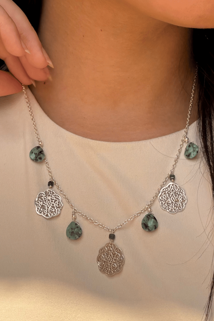 Crazy Koala Drops silver Necklace