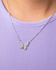 Zircon Butterfly (01) Necklace