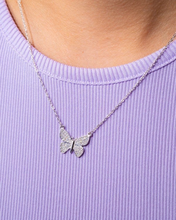 Zircon Butterfly (01) Necklace