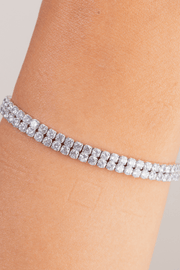 Zircon Tennis Double Layer Bracelet