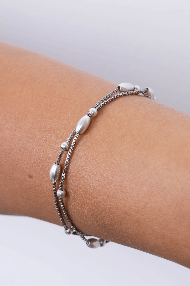 Oval Double Layer Bracelet