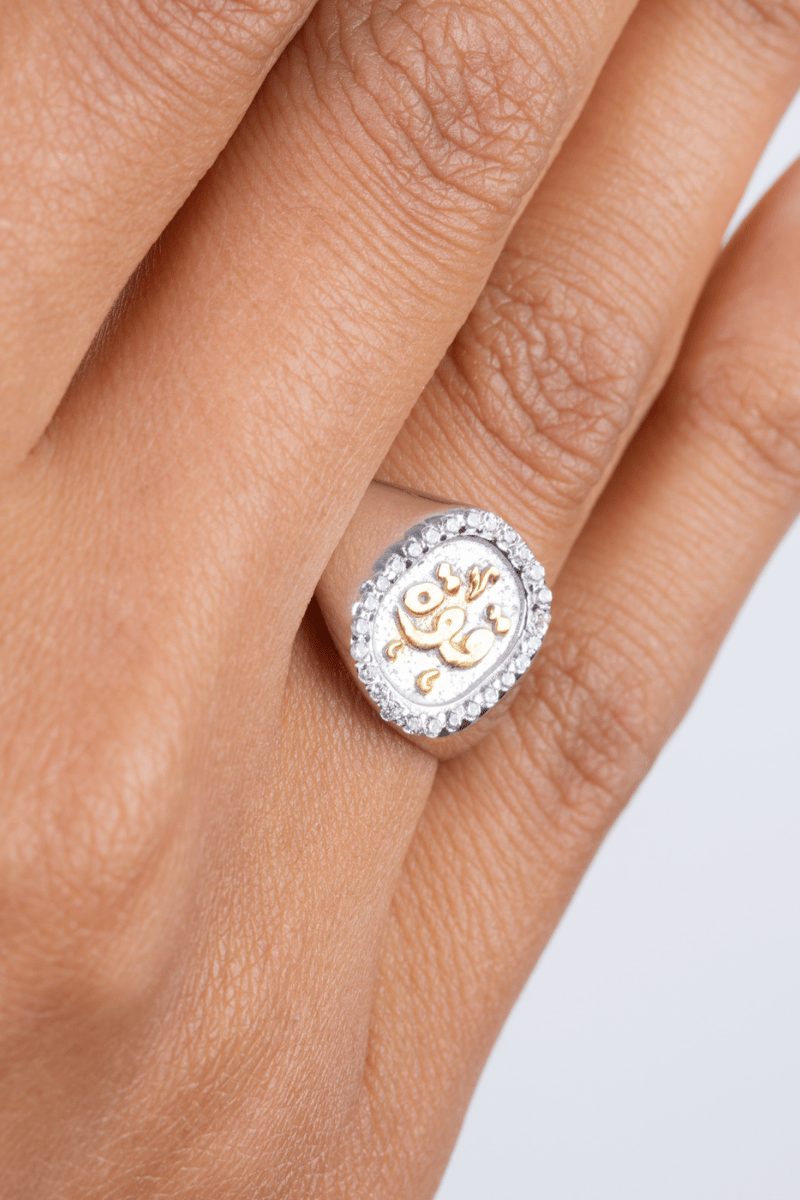 Zircon قوة Mix Gold Ring