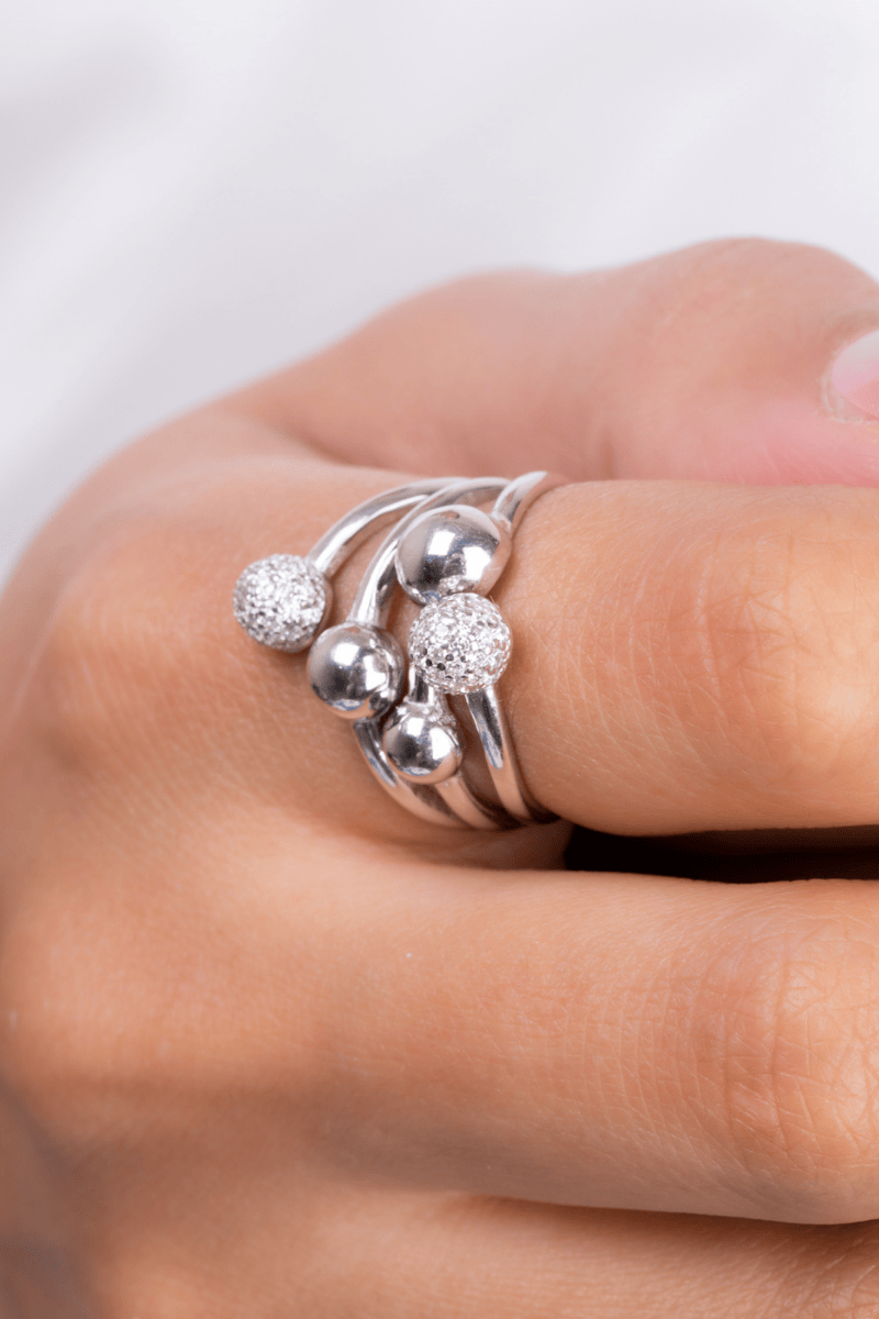Zircon Balls Ring
