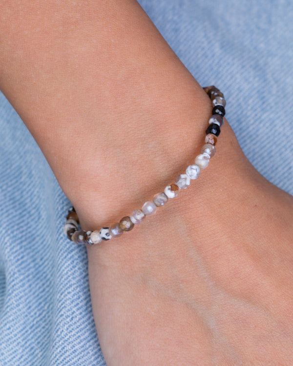 Colored Beige & Brown Bracelet