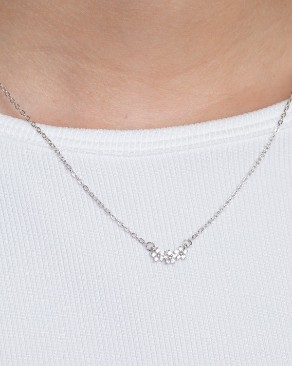 Zircon Flower (01) Necklace