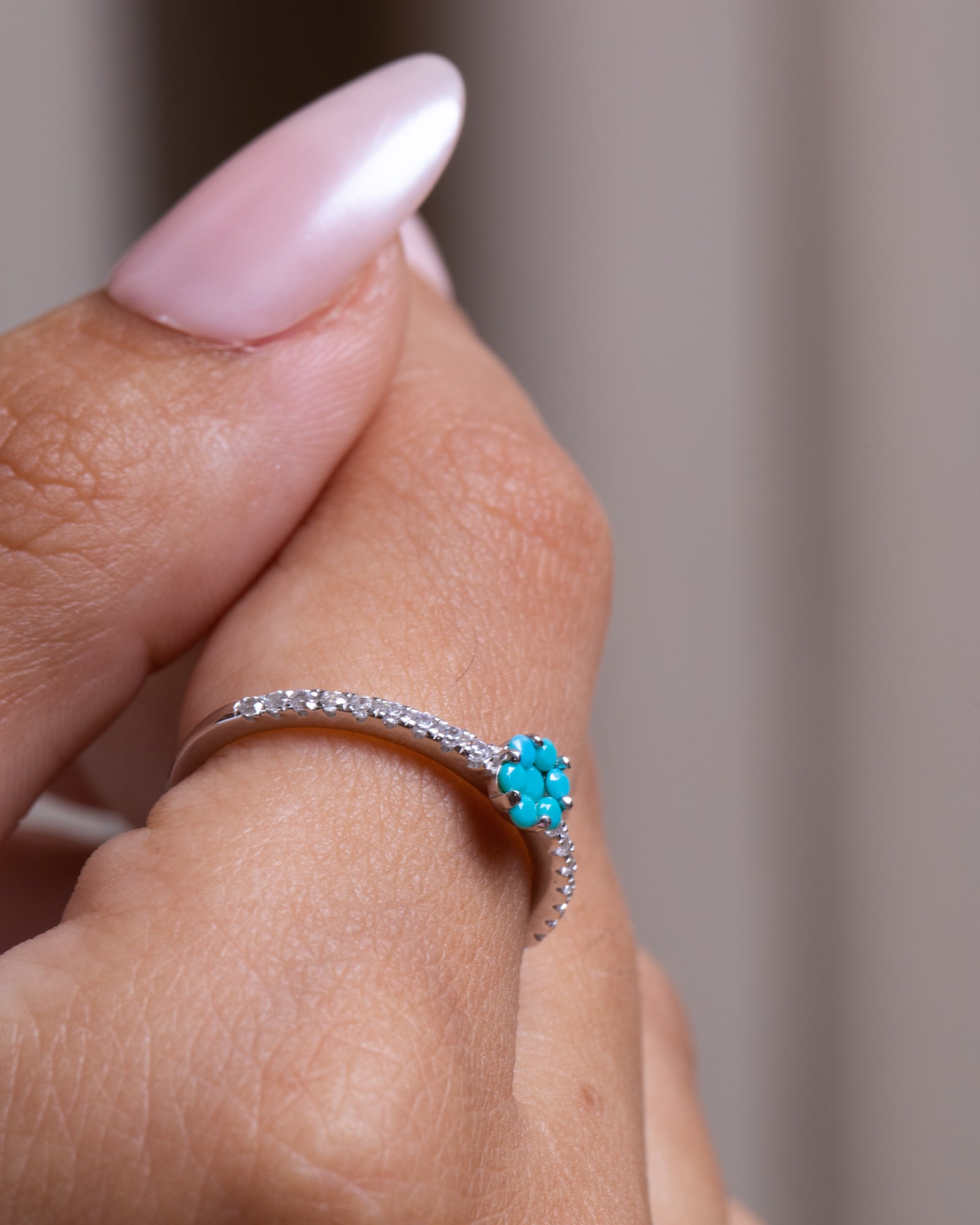 Zircon (097) Turquoise Ring