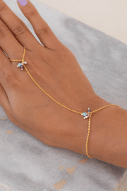 Amethyst & Amazonite Handchain GP