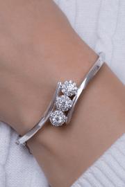 Zircon Flowers Bangle