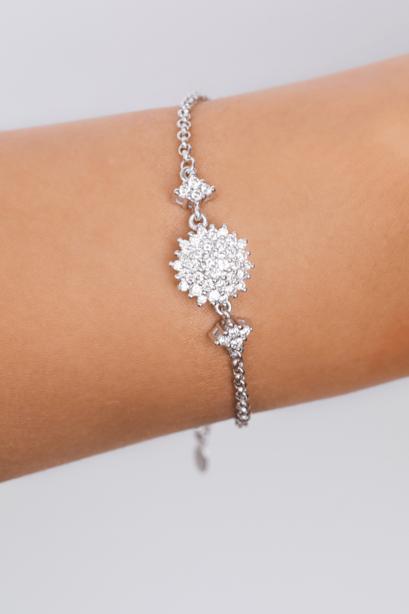 Zircon Flower (07) Bracelet