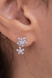 Zircon Flower (016) Earring